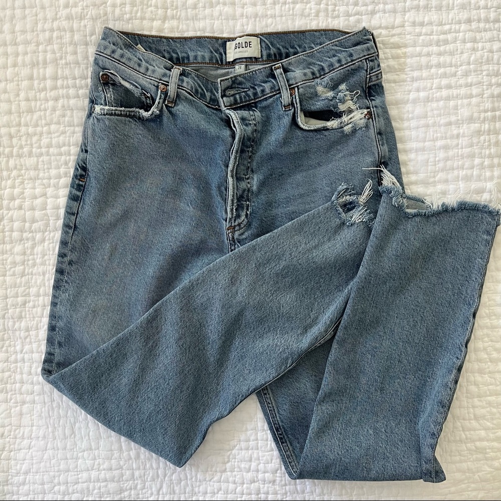 AGOLDE Nico High Rise Jeans in Rooted